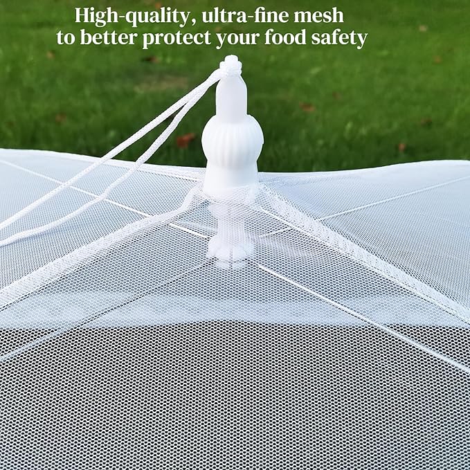 Mesh Food Covers for Outside, 3 Extra Large 40"X24" Jumbo Pop-Up Mesh Food Tent - Image 4