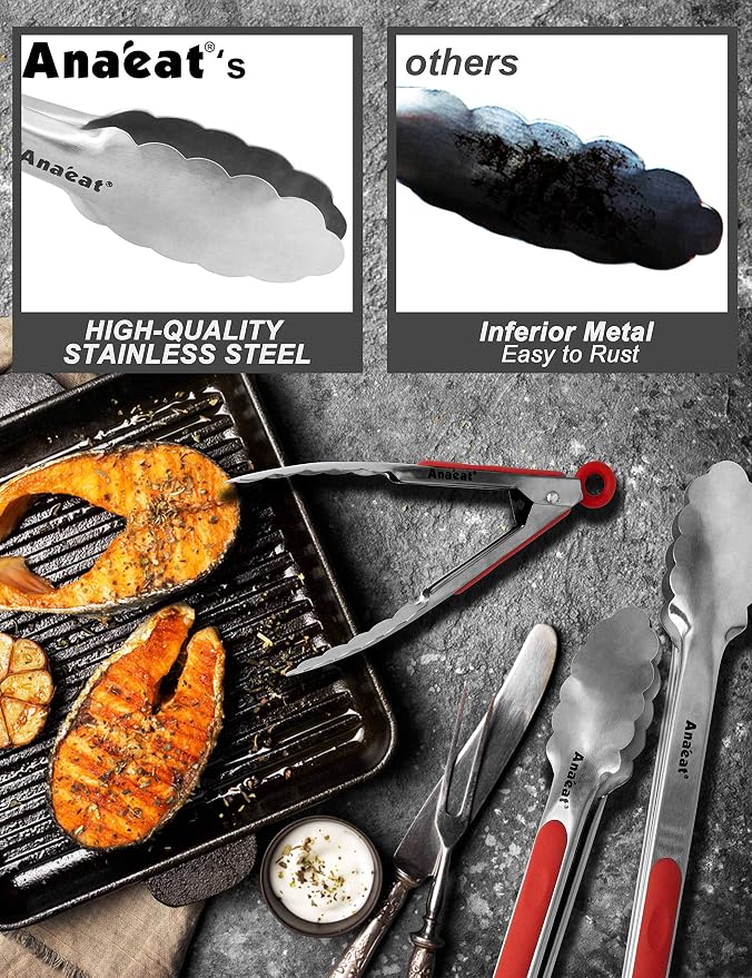 Anaeat Premium Sturdy Barbecue Tongs - Image 4