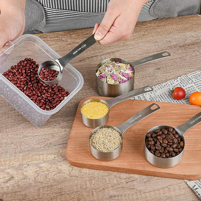 Measuring Cups Set 5, 18/8 Stainless Steel Measuring Cups Set - Image 5
