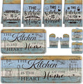 Fourluoo 10 Pcs Farmhouse Kitchen Decor and Accessories Set 4 Kitchen Towels 2 by Fourluoo