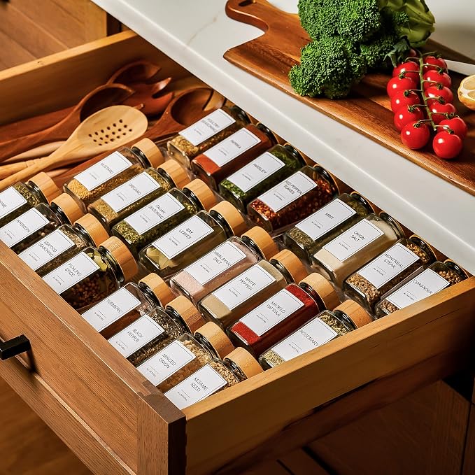 24-Piece Spice Jars Set by Le'raze: Glass Jars - Image 5