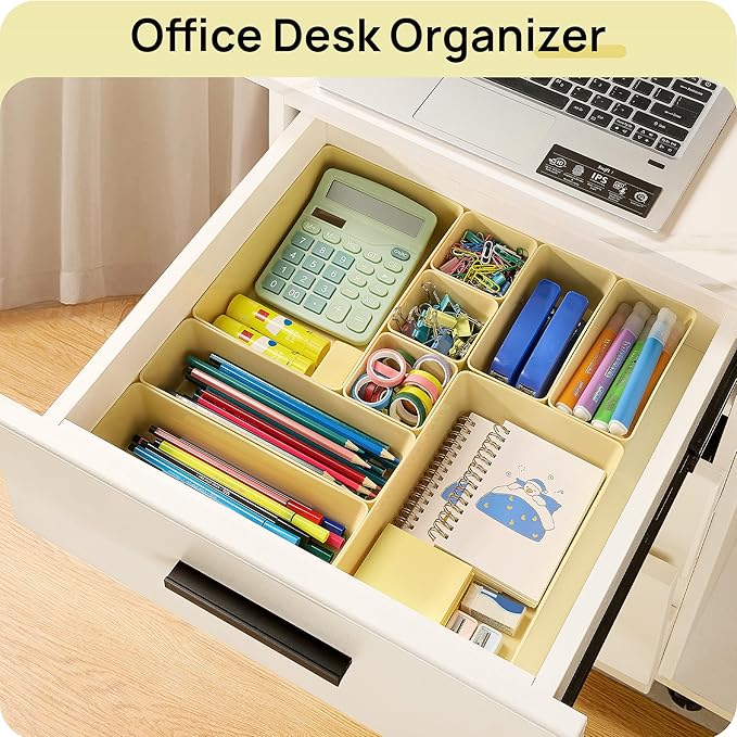 Vtopmart 25 PCS Plastic Drawer Organizers Set, 4-Size Versatile Bathroom and - Image 6