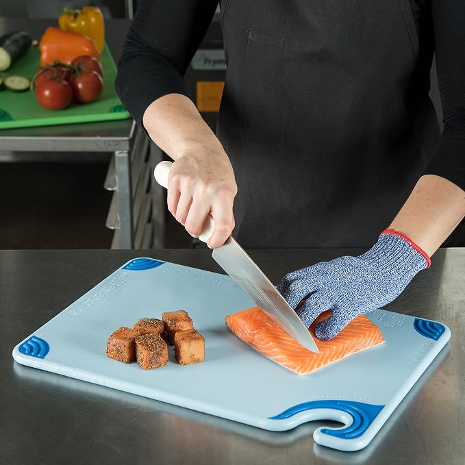 San Jamar Saf-T-Grip Plastic Cutting Board - Image 5