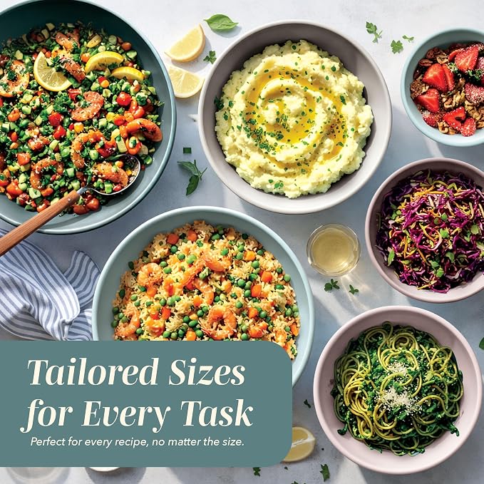 COOK WITH COLOR Mixing Bowls with TPR Lids - Image 5