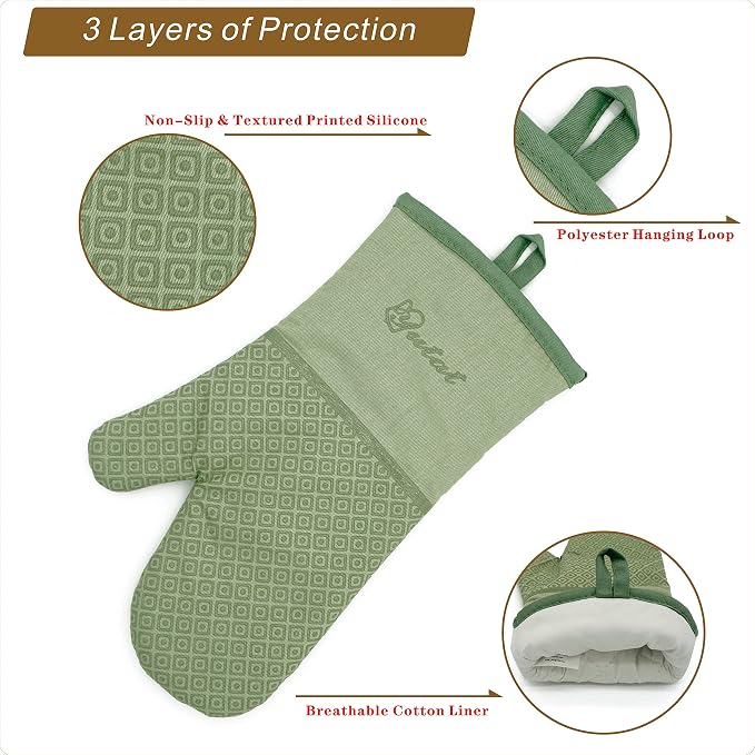 Yutat Silicone Oven Mitts - Image 3