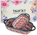 Ceramic Casserole Dishes for Oven, Hand-painted Polish Pottery Baking Dish Set by TAUFIKT
