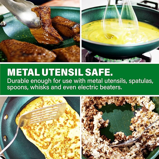 Granitestone 10 Inch Nonstick Frying Pan Skillet, Granite Coated Non Toxic - Image 6