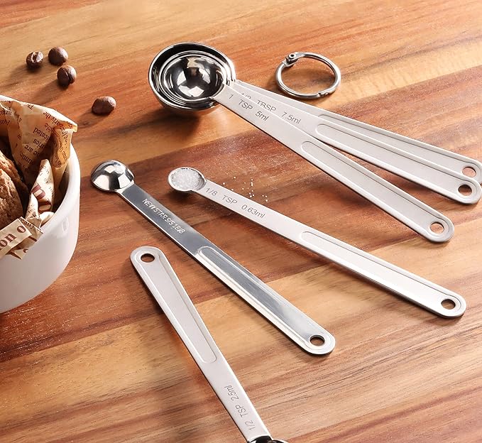 New Star Foodservice 43112 Stainless Steel 18/8 Measuring Spoons - Image 7