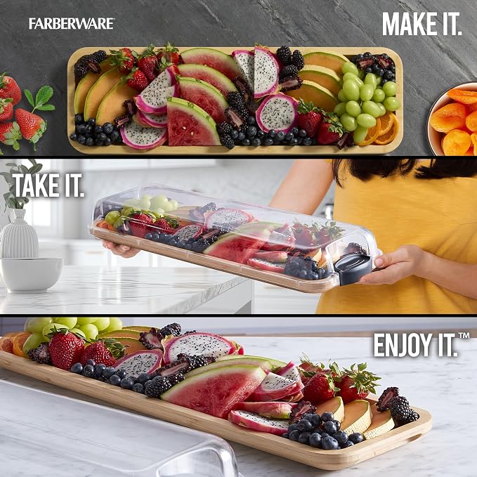 FARBERWARE Rectangular Build-a-Board Cutting Board - Image 3