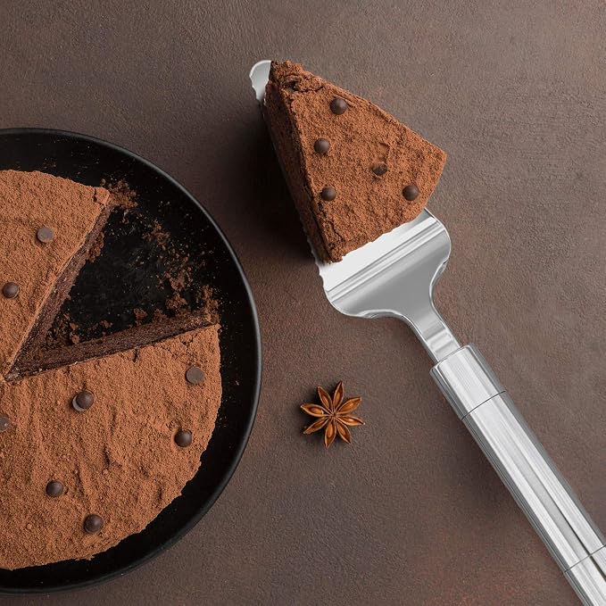 Pie Server Spatula and Cake Cutter Slicer, Stainless Steel Set - Image 9