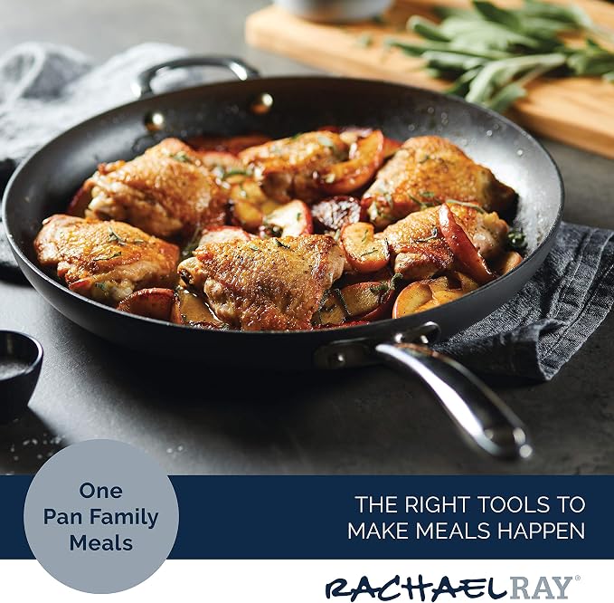 Rachael Ray 80089 Professional Hard Anodized Nonstick Frying/Fry Pan/Skillet - Image 3
