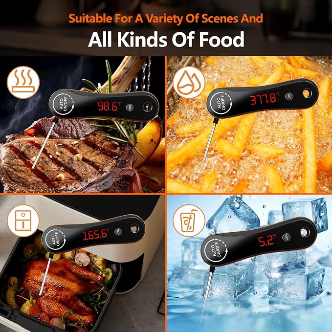 0.5s Instant Read Digital Meat Thermometer, Paysean ±0.5℉ - Image 5