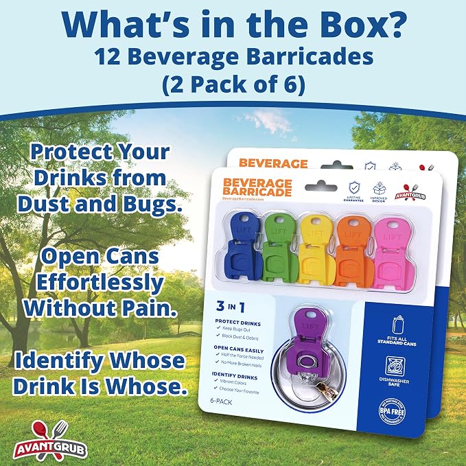 Complete Cover Easy Tab Opener New and Improved 12PK Beverage Barricade 2.0 by - Image 7