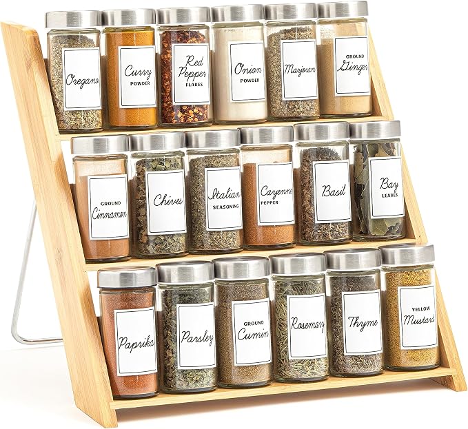 Orii 18 Jar Bamboo Compact Spice Rack by Orii