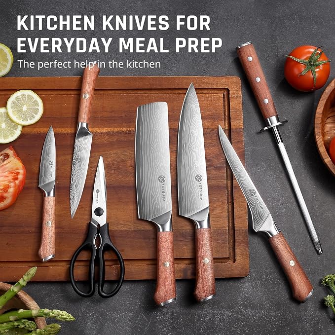 YOTSUBA 8 PCS Japanese Kitchen Knife Set - Image 3