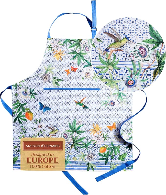 Maison d' Hermine 100% Cotton Apron by MaisondHermine