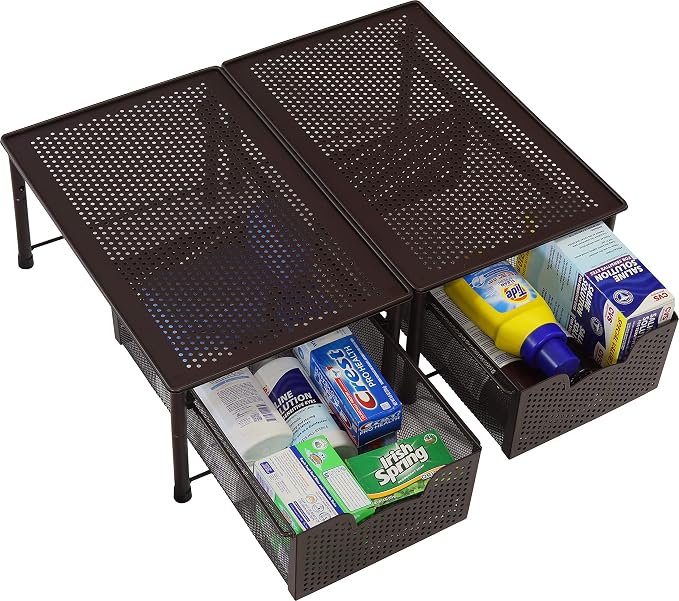 Simple Houseware Stackable Cabinet Basket Drawer Organizer - Image 7