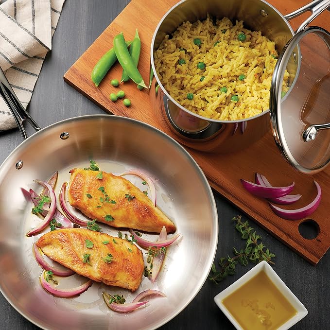 Tramontina Tri-Ply Clad Stainless Steel 8-Piece Cookware Set - Image 3