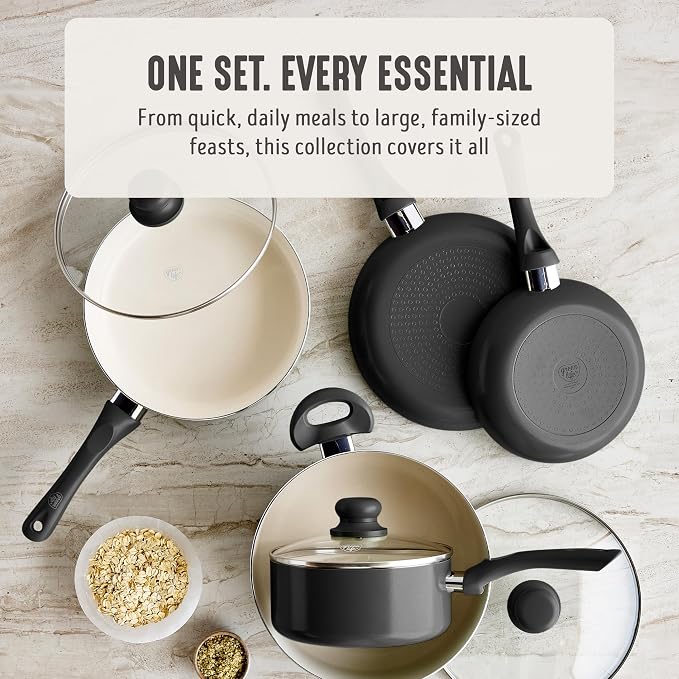 GreenLife 16-Piece Nonstick Cookware Set, Non-Toxic Ceramic Pots and Pans Set - Image 4