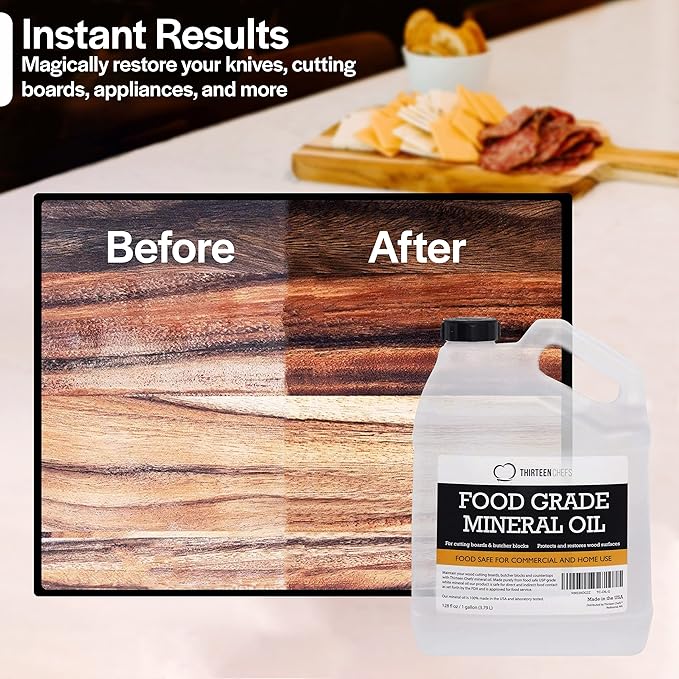 Thirteen Chefs Mineral Oil - 128oz Food Grade Conditioner - Image 2