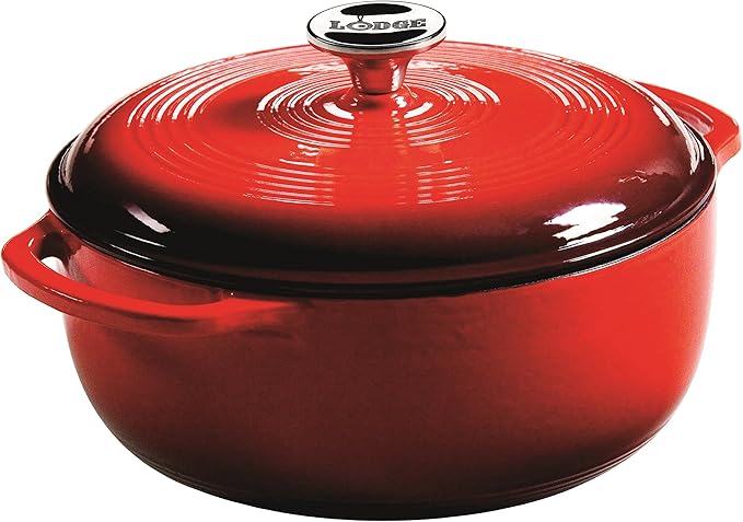 Lodge 4.5 Quart Enameled Cast Iron Dutch Oven by Lodge