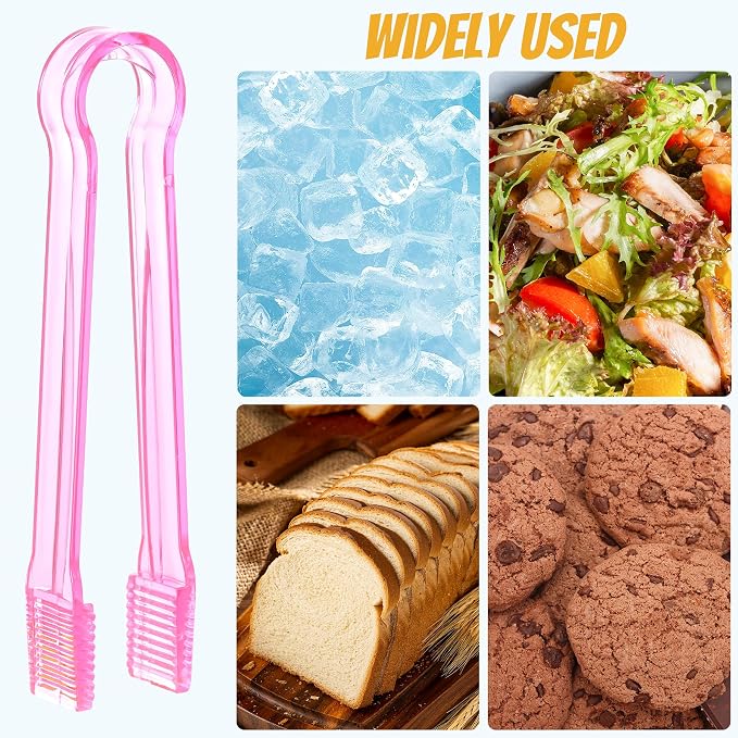10 Pcs Plastic Buffet Serving Tongs, 6.3 Inches - Image 8
