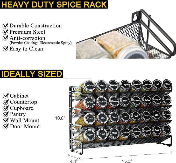 SpaceAid Spice Rack Organizer - Image 4