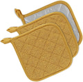 DII Basic Terry Collection Quilted 100% Cotton, Honey Gold, 3 Piece by DII