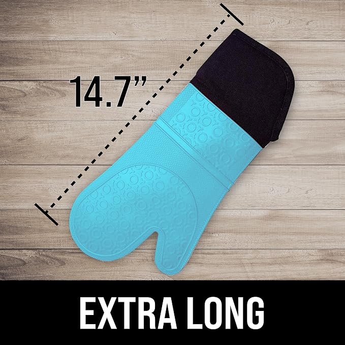 BPA-Free Soft Silicone Oven Mitts - Image 2