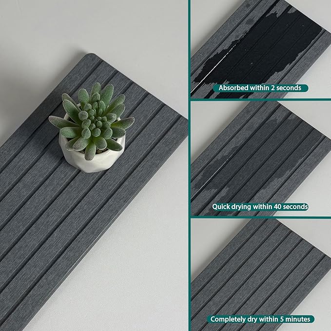 NiuYichee 2 PCS Water Absorbent diatomite Coasters, Stone Drying mat - Image 5