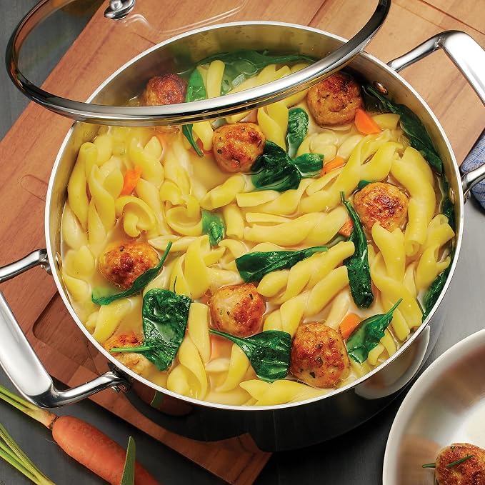 Tramontina Tri-Ply Clad Stainless Steel 5-Quart Dutch Oven Pot - Image 3