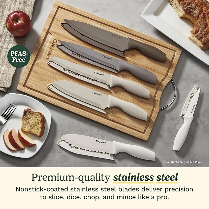 Cuisinart Advantage 12-Piece Kitchen Knife Set, Professional-Quality Nonstick - Image 2