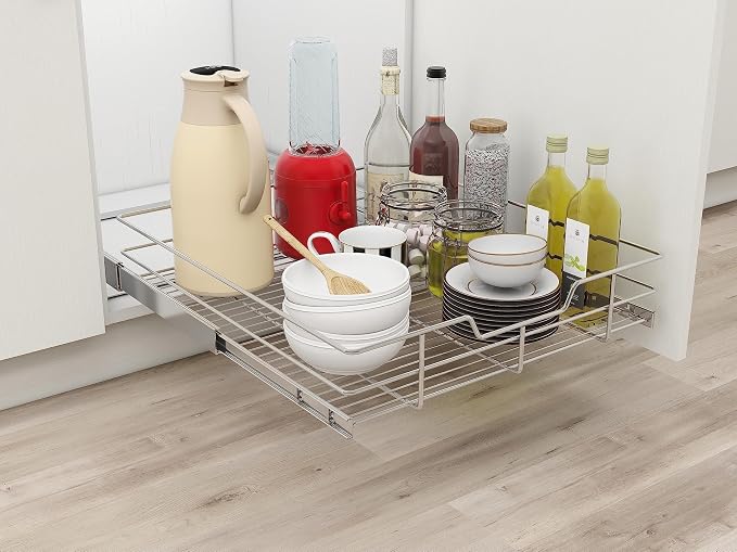 Pull Out Cabinet Organizer 20" W X 17" D, Slide Out Drawers - Image 9