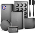Bakeware Set – 8 Piece – Non-Stick Professional Home Bakeware – Multi Sized by Unknown