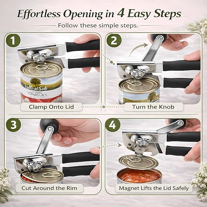Commercial Can Opener, Heavy Duty Manual Can Opener - Image 4