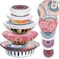 Patelai 10 Pcs Bowl Covers Reusable in 5 Size Stretch Cloth Fabric Elastic Food by Patelai