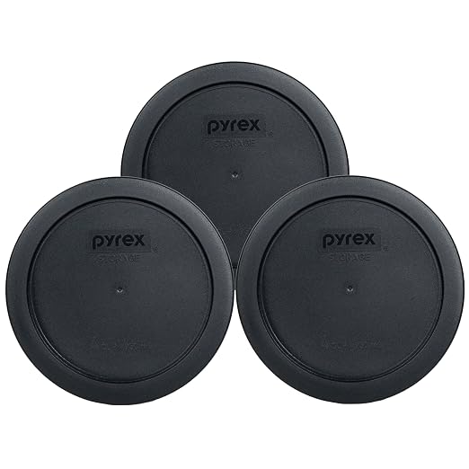 Pyrex 7201-PC 4 Cup Black Food Storage Replacement Lid by Pyrex