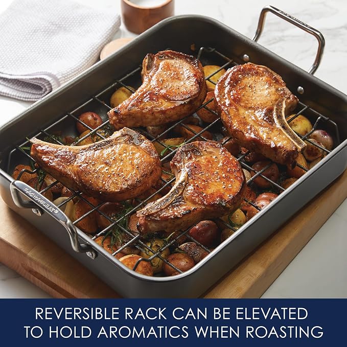 Rachael Ray Bakeware Nonstick Roaster/Roasting Pan - Image 9