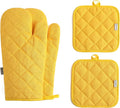Oven Mitts and Pot Holders 4 pcs Set, High Heat Resistant 500 Degree Extra by M+MIAOYAN