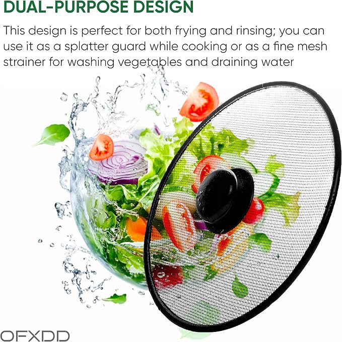 Oil Splatter Screen, Splatter Screen Cover, Pot Splatter Screen Guard, Pan - Image 3
