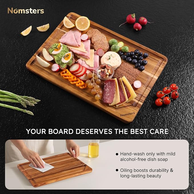 20'' Extra Large Teak Wood Cutting Board - Image 8