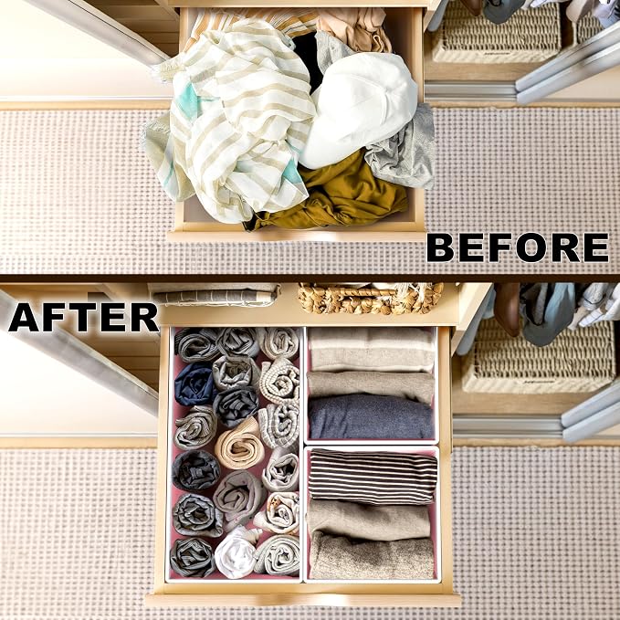 Simple Houseware Foldable Drawer Organizer - Image 3