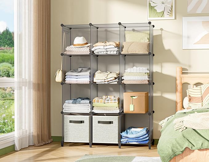 HOMIDEC Closet Organizer, 12-Cube Closet Organizers and Storage, Portable - Image 7