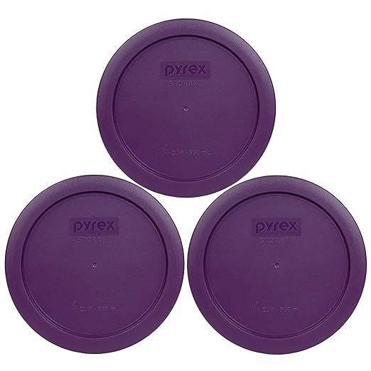 Pyrex 7201-PC 4-Cup Purple Food Storage Replacement Lid by Pyrex