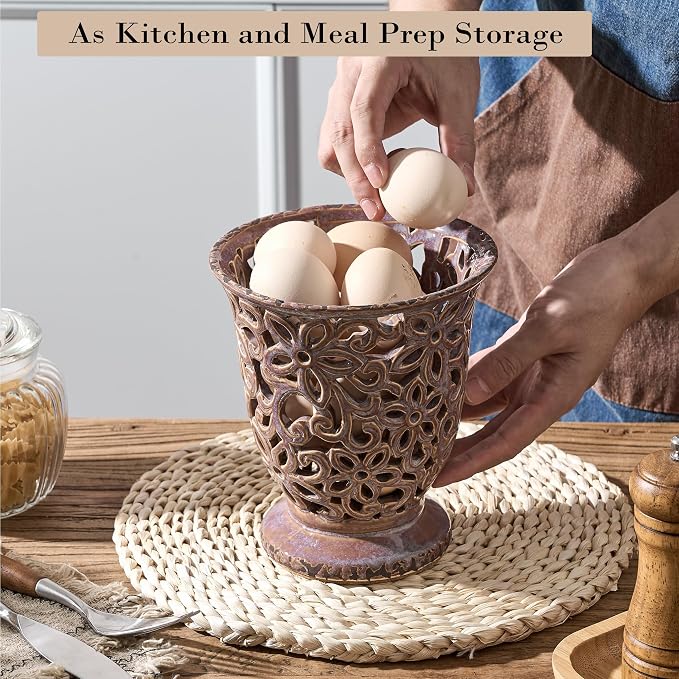 Utensil Holder for Kitchen Counter, Modern Farmhouse Cooking Utensil Holder and - Image 5