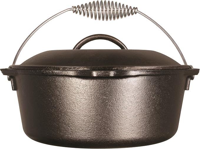 Lodge 5 Quart Pre-Seasoned Cast Iron Dutch Oven - Image 2