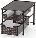 Simple Houseware Stackable 2 Tier Sliding Basket Organizer Drawer by SimpleHouseware