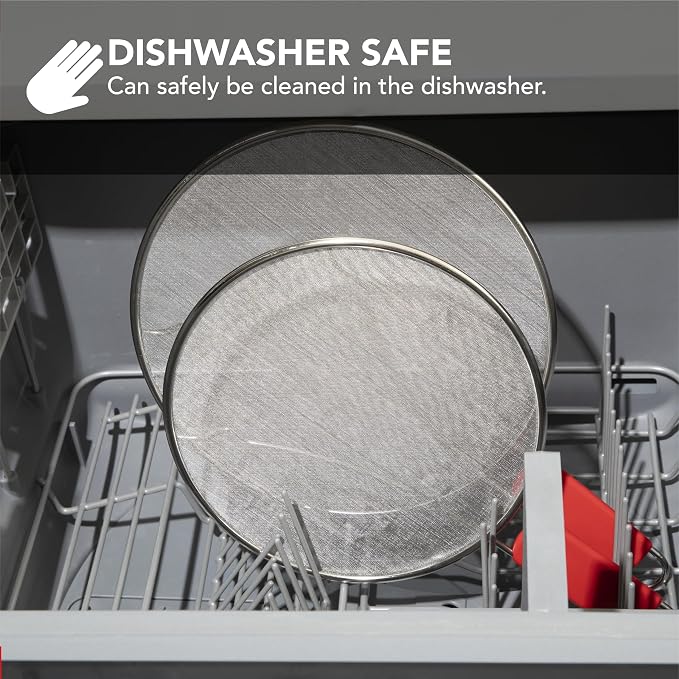 Alpha Living 60134ST Set of 3 Splatter Screens – 13", and 9.5" Stainless Steel - Image 6