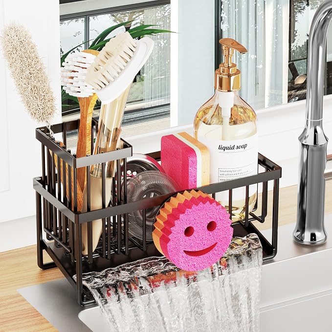 Sponge Holder for Kitchen Sink, Smiley Face Sink Caddy by Unknown