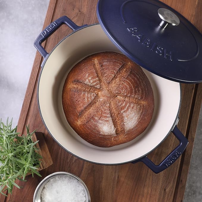 Babish 6-Quart Round Enameled Cast Iron Dutch Oven - Image 4